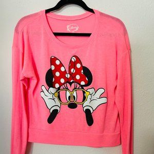 Pink Disney Shirt Minie Mouse Sz S